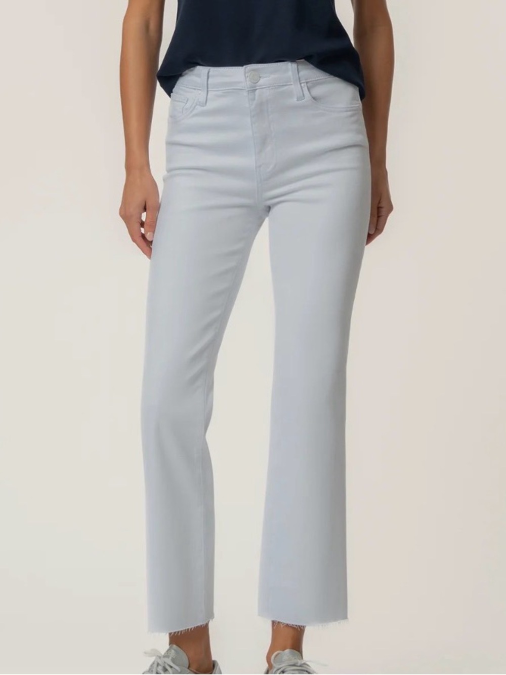 Kut from the Kloth Kelsey High Rise Ankle Flare in Optic White - Size 10